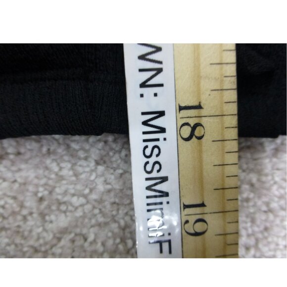 Zara Trafaluc Deep V-Neck, Faux Wrap Black Top - Picture 8 of 8